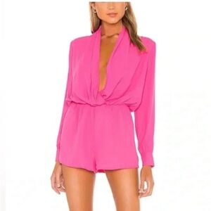 Forever 21 Pink Long Sleeve Romper